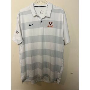 Nike Dri-Fit Virginia Cavaliers Early Season Performance Polo Men’s XL Striped W